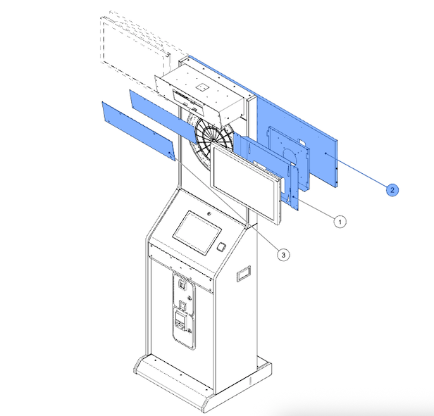 Set HB10 Bildschirm-Haltebrett zur Seitenmontage + Wandmontage Kit